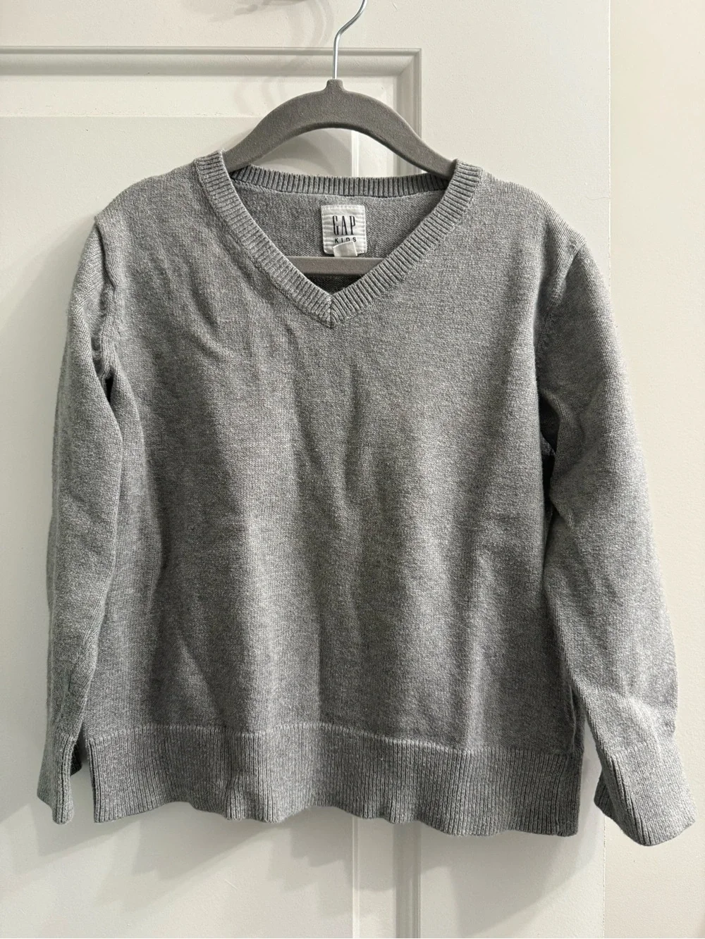 GAP Kids Light Gray V-Neck Sweater